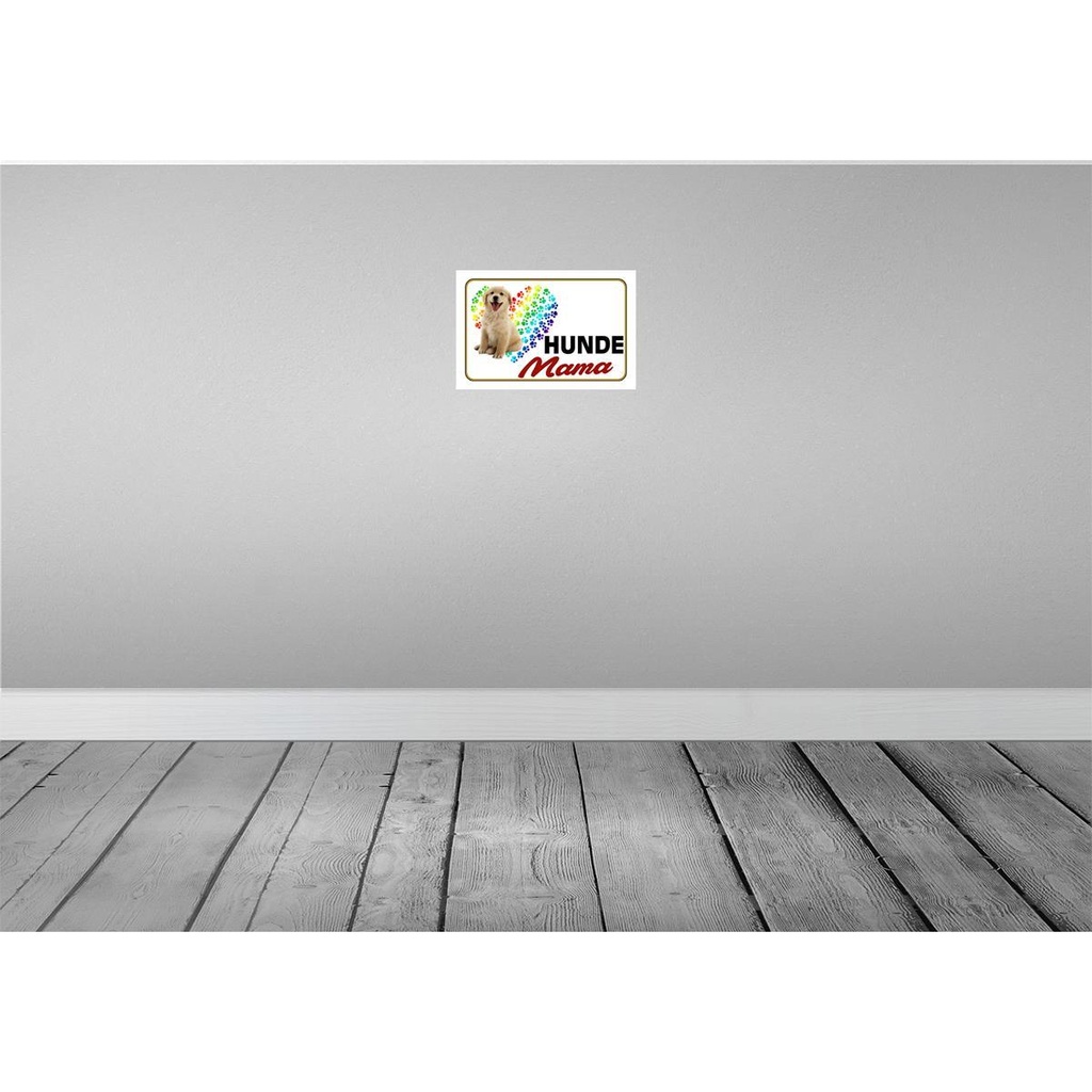 [LA-112501-2030] Blechschild 20x30 cm Hunde Mama Herz Tier Haustier Hund Bild 2