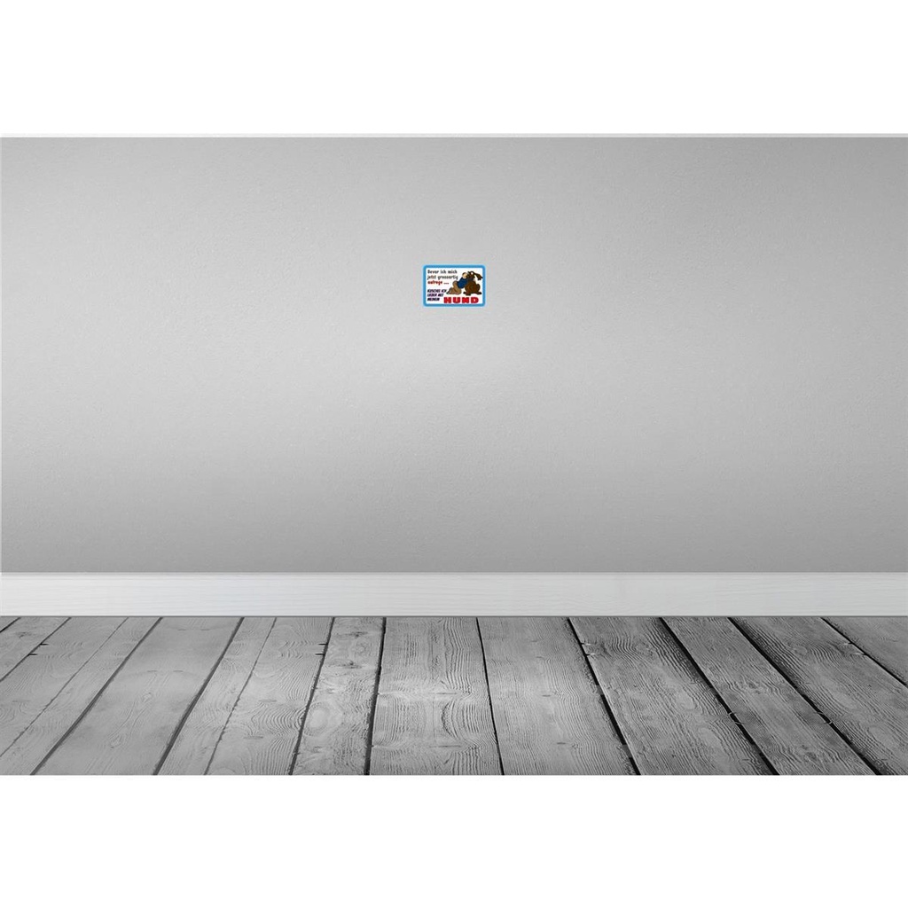 [LA-112515-1812] Blechschild 12x18 cm bevor ich mich aufrege Hund Tier Haustier Bild 2