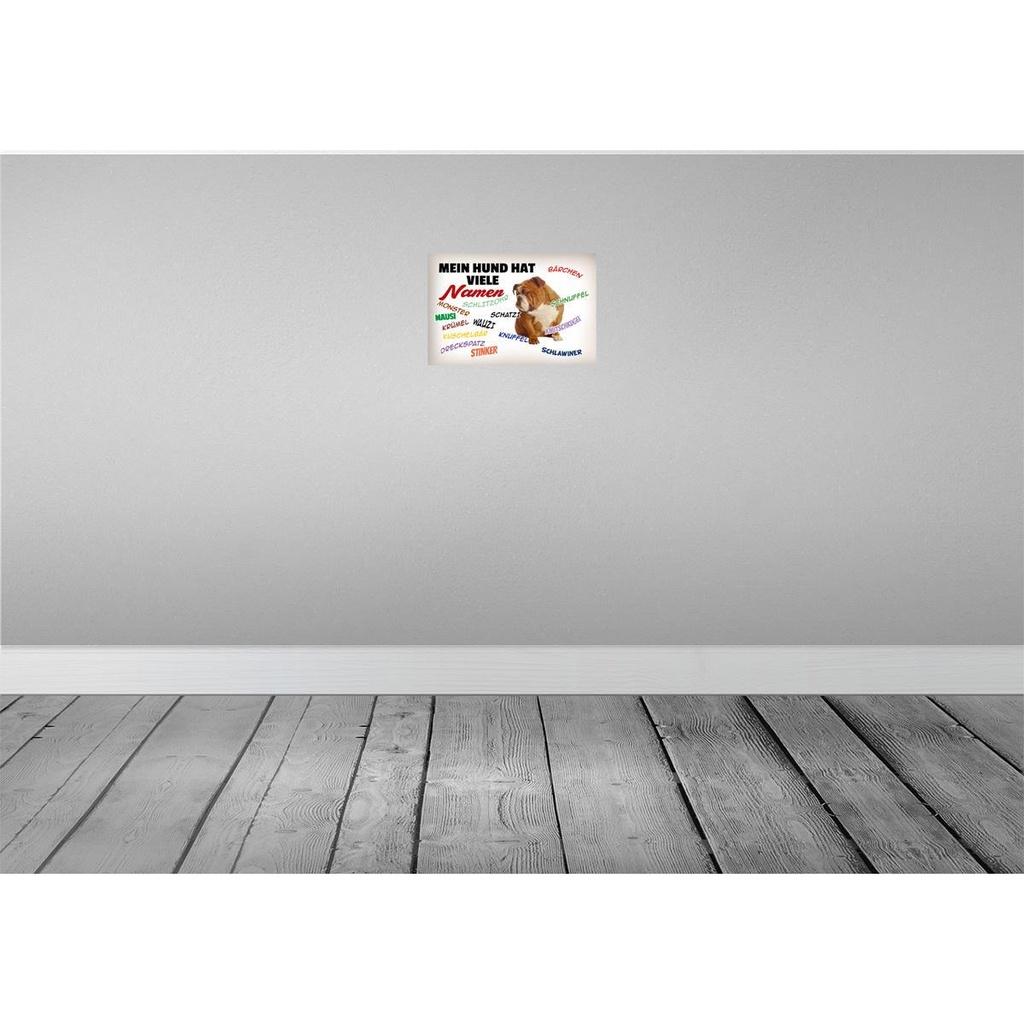 [LA-112522-2030] Blechschild 20x30 cm mein Hund hat viele Namen Tier Haustier Bild 2