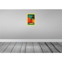 [LA-112560-H] Holzschild 30x20 cm Havana Cuba Zeichnung gelbes Auto Abenteuer Reisen Bild 2