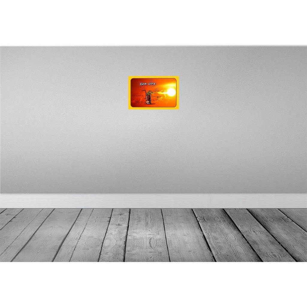 [LA-112562-2030] Blechschild 20x30 cm Cuba Libre Sonne Cocktail Essen Trinken Bild 2