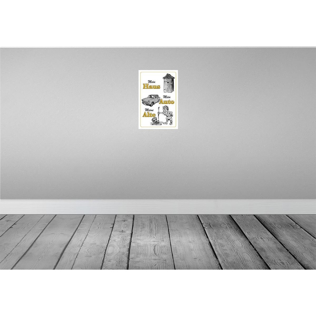 [LA-112592-2030] Blechschild 30x20 cm mein Haus Auto meine Alte Garage Werkstatt Bild 2