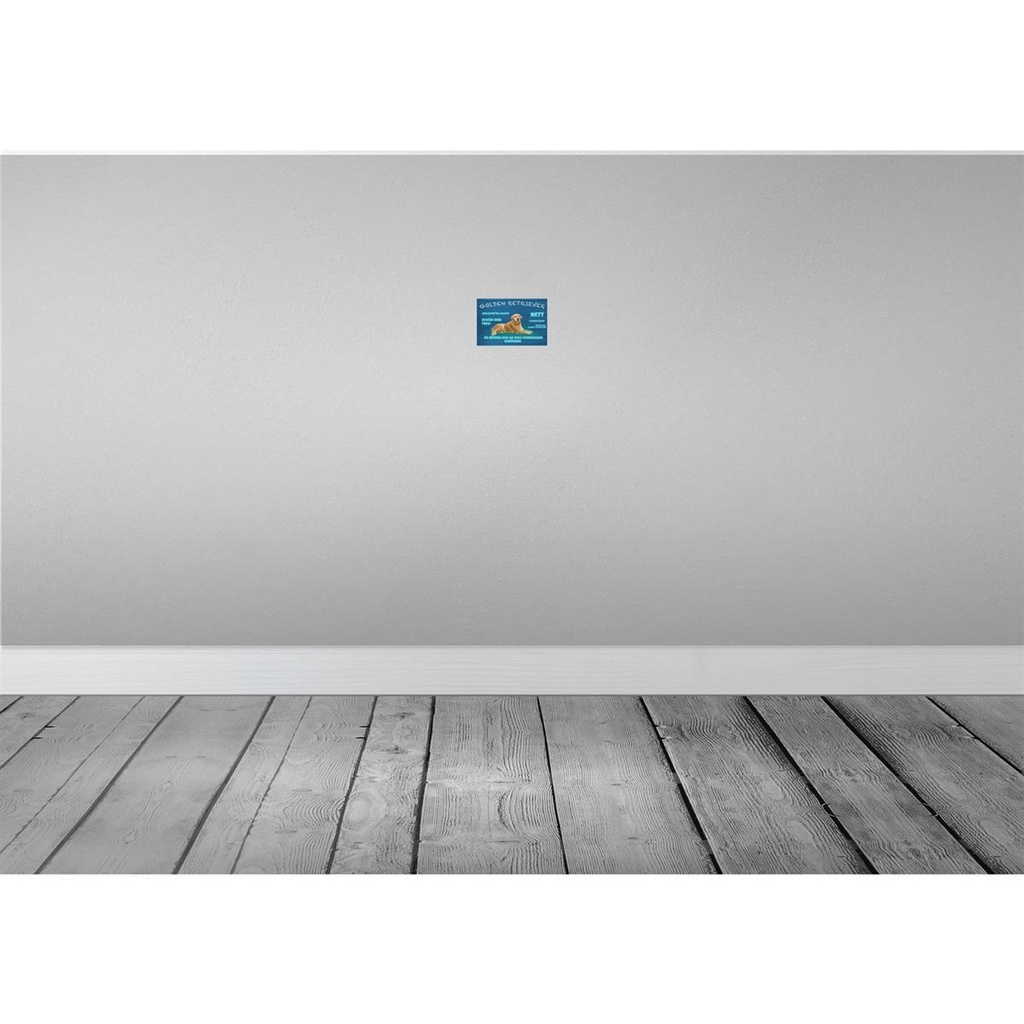 [LA-112604-1812] Blechschild 12x18 cm Golden Retriever Hund nett treu Tier Haustier Bild 2
