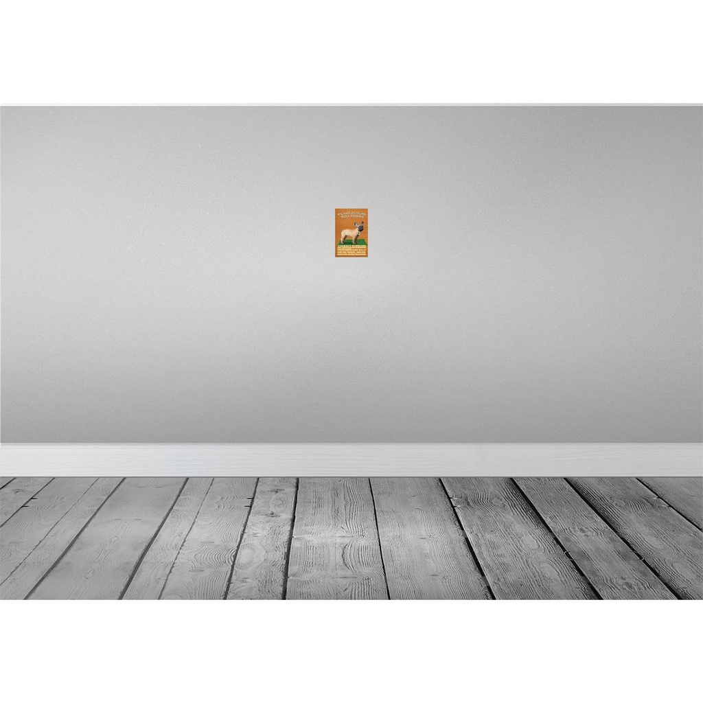 [LA-112607-1812] Blechschild 18x12 cm Französische Bulldogge Hund Tier Haustier Bild 2