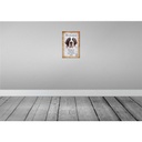 [LA-112805-H] Holzschild 30x20 cm Bernhardiner Hund Tier Haustier Bild 2