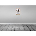 [LA-112807-H] Holzschild 30x20 cm Border Collie Hund Tier Haustier Bild 2