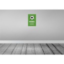 [LA-112885-2030] Blechschild 30x20 cm Fussball ist meine Therapie Sport Hobby Bild 2