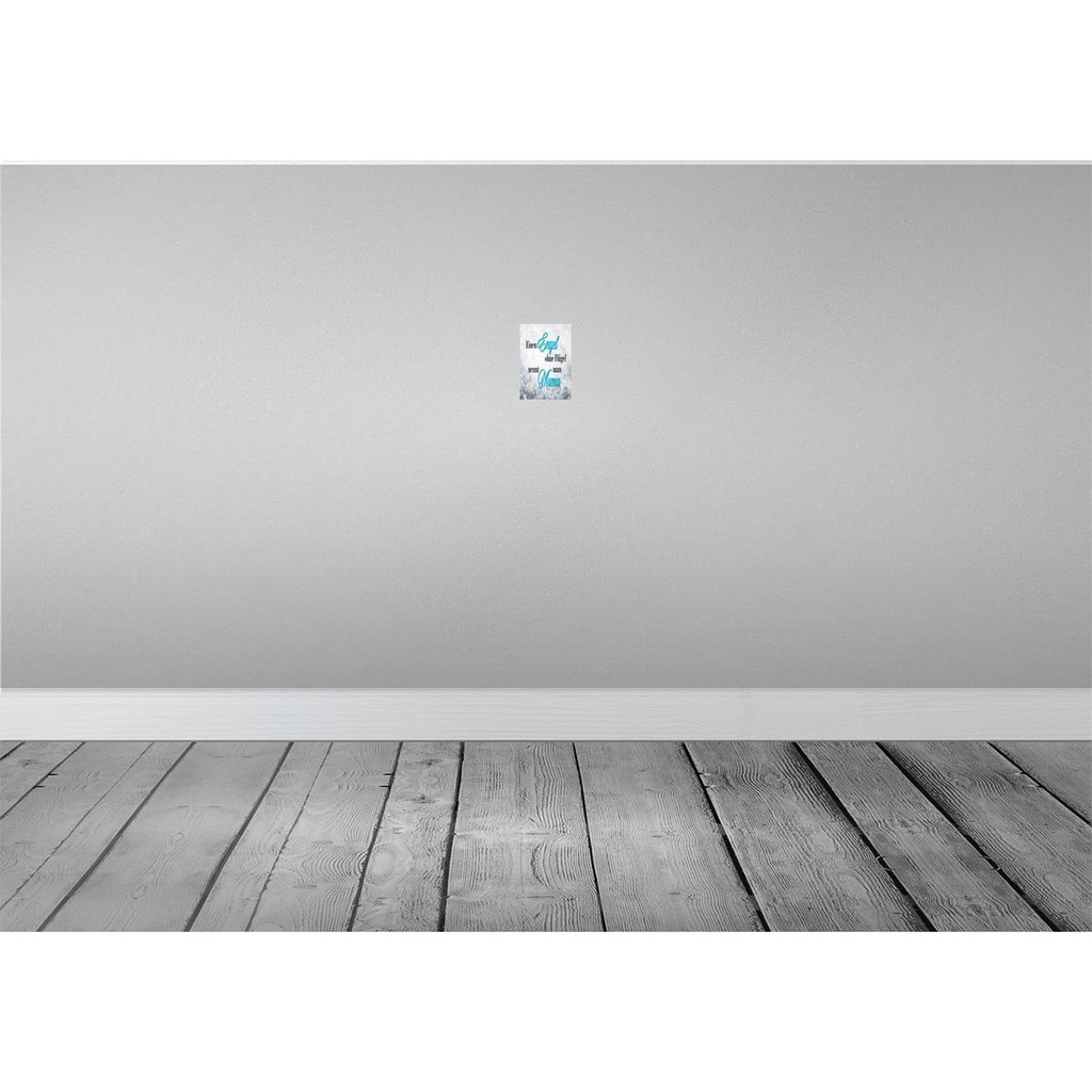 [LA-112917-1812] Blechschild 12x18 cm Engel ohne Flügel nennt man Mama Spruch Zitat Bild 2