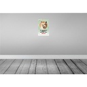 [LA-112949-2030] Blechschild 30x20 cm Hund in diesem Haus wacht ein Spitz Tier Haustier Bild 2