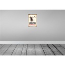 [LA-112956-2030] Blechschild 30x20 cm Hund dieses Haus bewacht eine Bulldogge Tier Haustier Bild 2