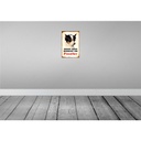 [LA-112961-2030] Blechschild 30x20 cm Hund dieses Haus bewacht ein Pinscher Tier Haustier Bild 2