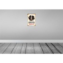 [LA-112967-2030] Blechschild 30x20 cm Hund dieses Haus bewacht ein Spaniel Tier Haustier Bild 2