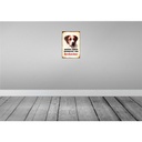 [LA-112968-2030] Blechschild 30x20 cm Hund dieses Haus bewacht Bernhardiner Tier Haustier Bild 2