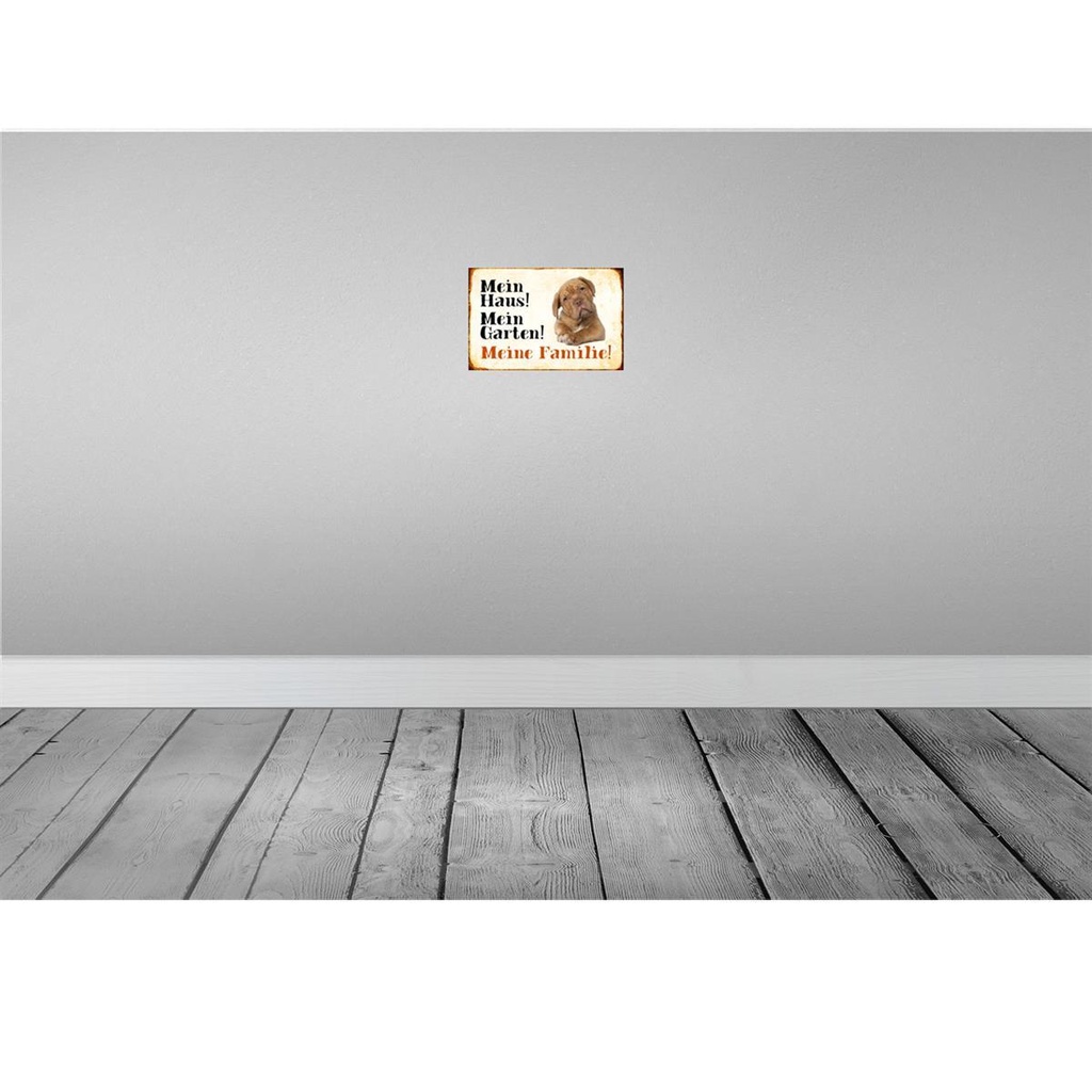 [LA-112979-H] Holzschild 20x30 cm Hund Beagle mein Haus Garten Familie Tier Haustier Bild 2