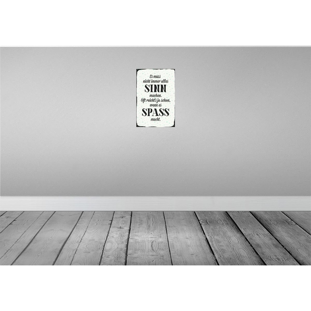 [LA-113072-H] Holzschild 30x20 cm es muss nicht immer alles Sinn Dekoration Bild 2