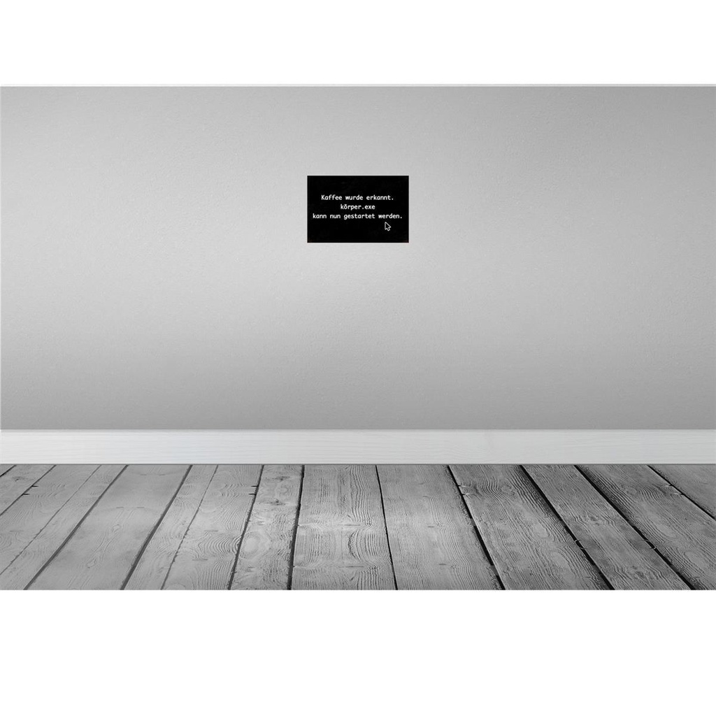 [LA-113098-2030] Blechschild 20x30 cm Kaffee wurde erkannt körper exe Essen Trinken Bild 2