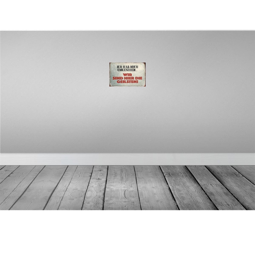 [LA-113140-H] Holzschild 20x30 cm wir sind die Geilsten Geschenk Bild 2