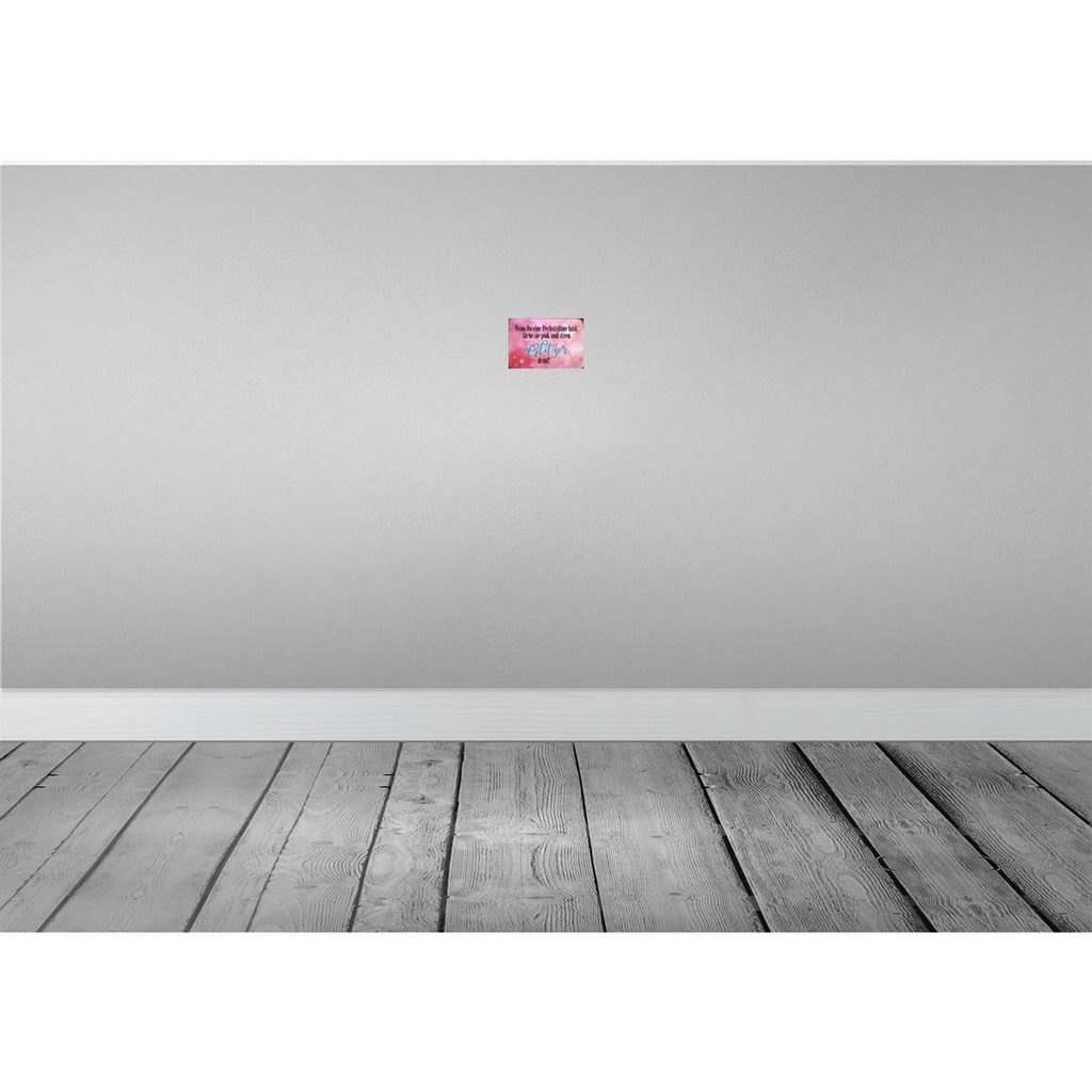 [LA-113165-1812-H] Holzschild 12x18 cm Pechsträne färbe pink Glitzer Dekoration Bild 2