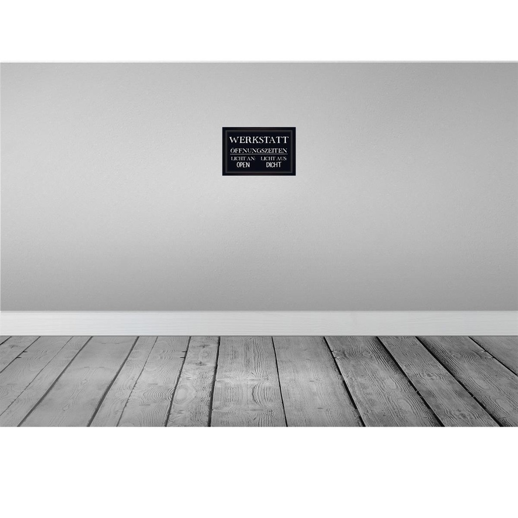 [LA-113191-2030] Blechschild 20x30 cm Werkstatt Öffnungszeiten open Auto Garage Bild 2