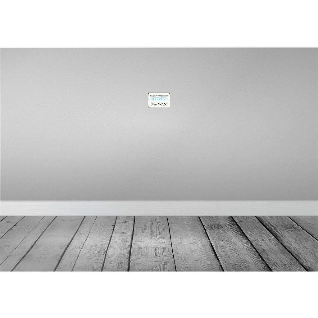 [LA-113201-1812] Blechschild 12x18 cm gibt wichtigeres als Shoppen was Spruch Zitat Bild 2