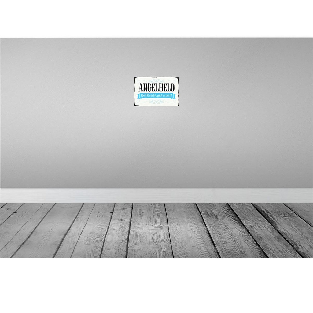[LA-113207-H] Holzschild 20x30 cm Angelheld beißt nicht angeln Dekoration Bild 2