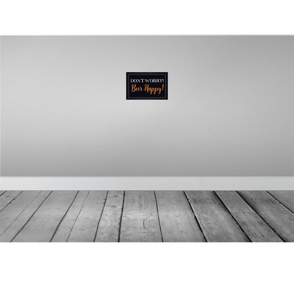 [LA-113209-2030] Blechschild 20x30 cm Don't worry Beer happy Bier Geburtstag Feiern Party Bild 2