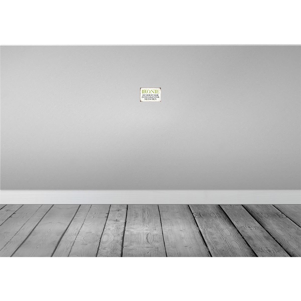 [LA-113349-1812] Blechschild 12x18 cm Ironie Humor intelligent Dekoration Spruch Zitat Bild 2