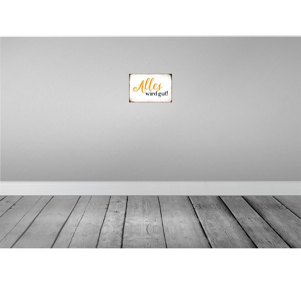 [LA-113351-H] Holzschild 20x30 cm alles wird gut Dekoration Bild 2