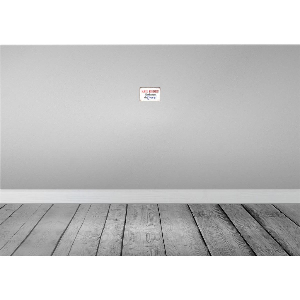 [LA-113387-1812] Blechschild 12x18 cm Knie nieder hier kommt die Queen Spruch Zitat Bild 2