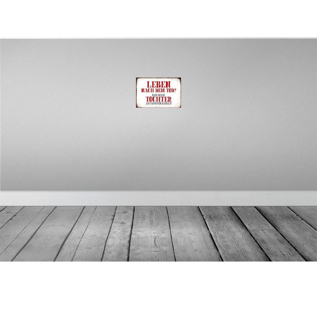 [LA-113407-H] Holzschild 20x30 cm Leben nach Tod fass Tochter an Dekoration Bild 2