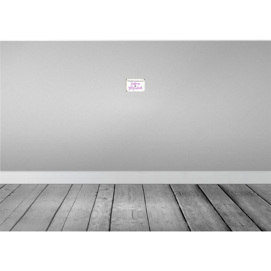 [LA-113417-1812] Blechschild 12x18 cm Einhorn und Glitzerstaub Dekoration Spruch Zitat Bild 2