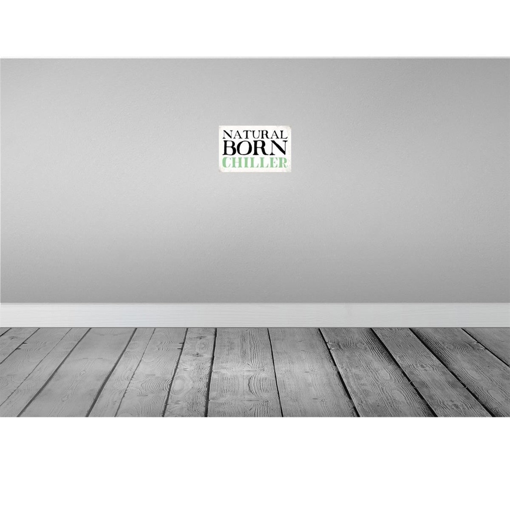 [LA-113419-2030] Blechschild 20x30 cm natural born chiller Faultier Dekoration Bild 2