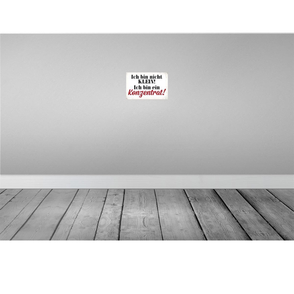 [LA-113435-H] Holzschild 20x30 cm bin nicht klein bin Konzentrat Bild 2