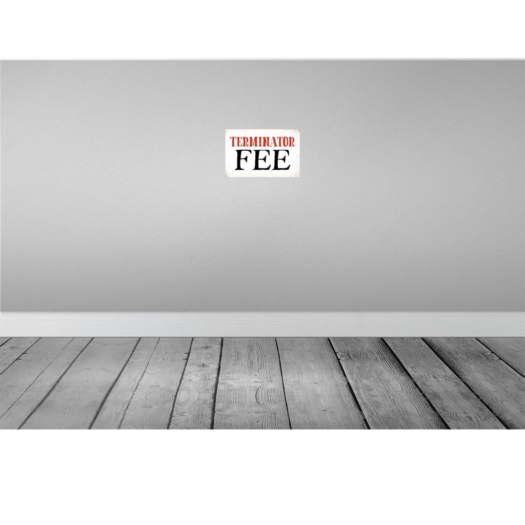 [LA-113440-H] Holzschild 20x30 cm Terminator Fee Dekoration Bild 2