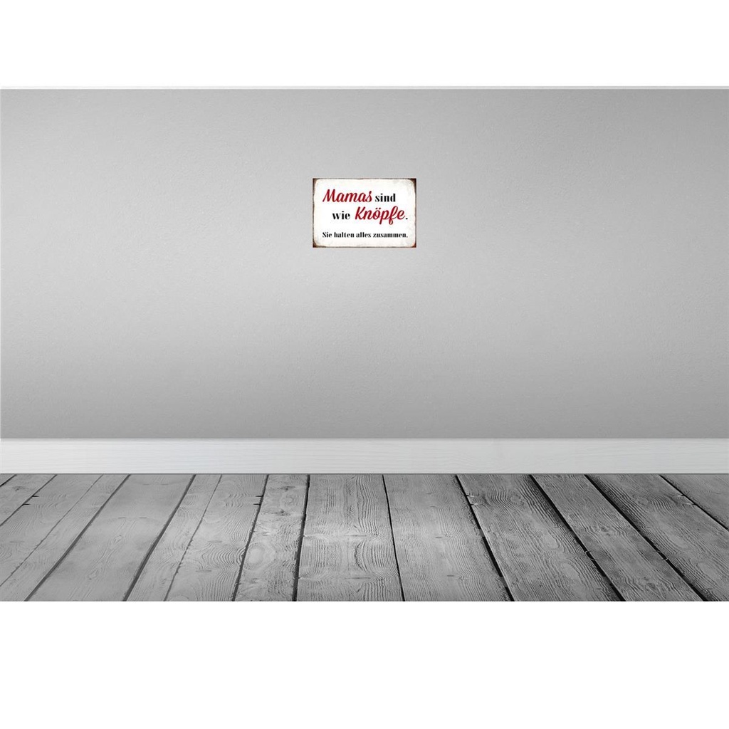 [LA-113469-H] Holzschild 20x30 cm Mamas sind wie Knöpfe Geschenk Bild 2