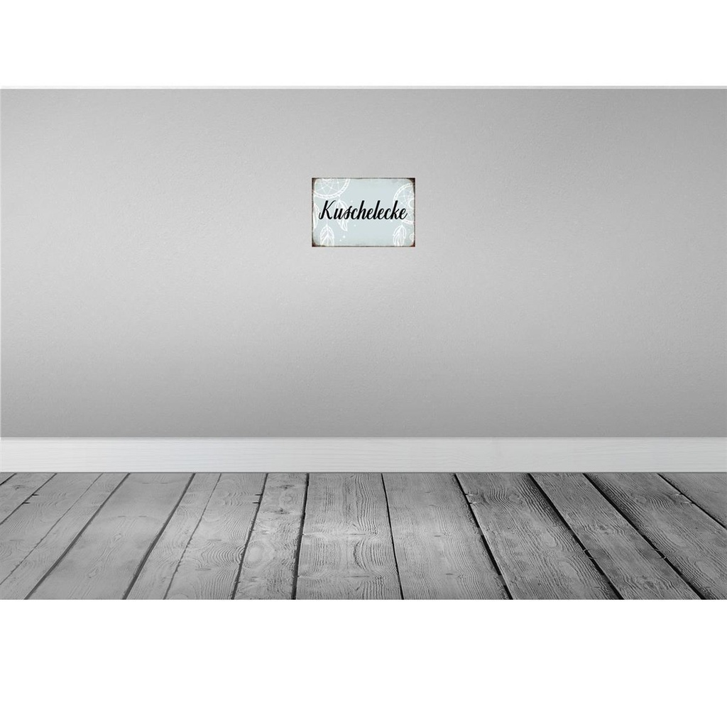 [LA-113487-2030] Blechschild 20x30 cm Kuschelecke Witz Humor Lustig Spaß Dekoration Bild 2