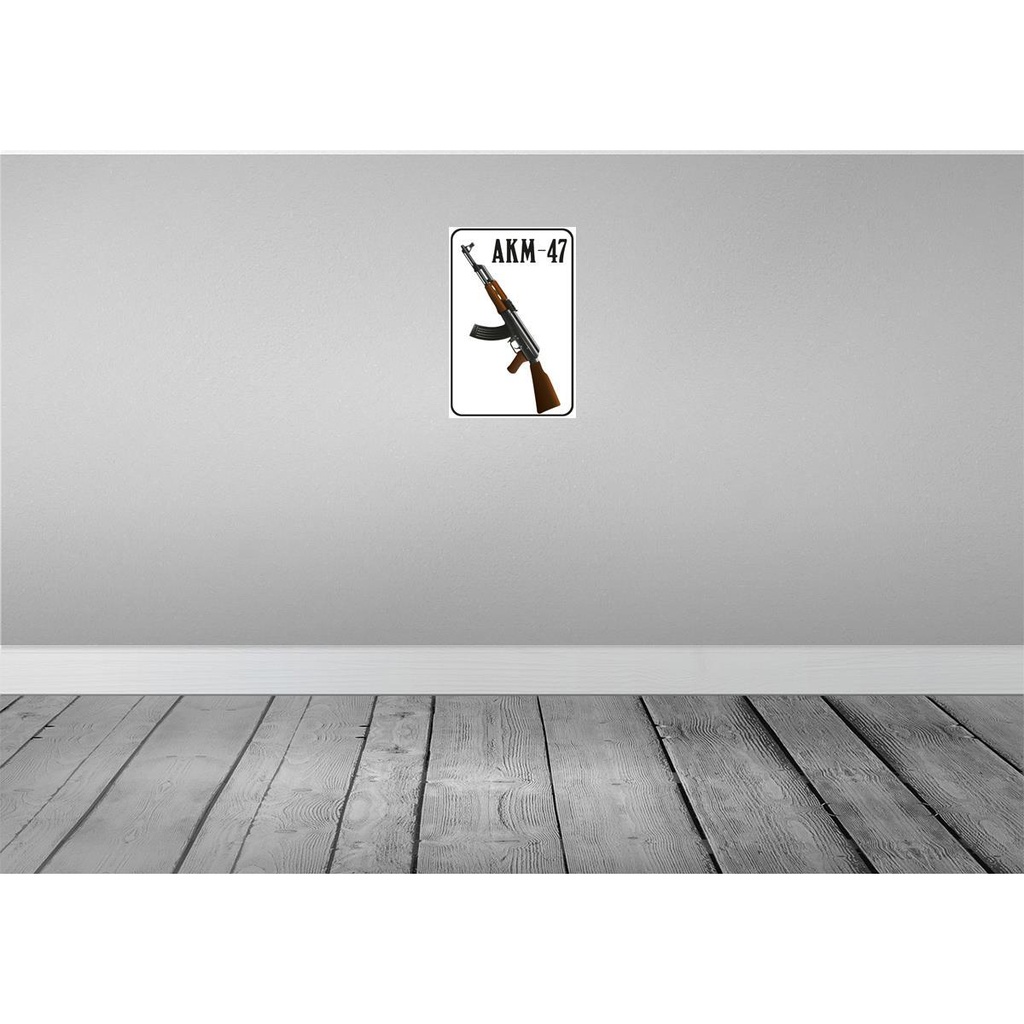 [LA-113509-2030] Blechschild 30x20 cm Gewehr Kalaschnikow AKM-47 Dekoration Bild 2