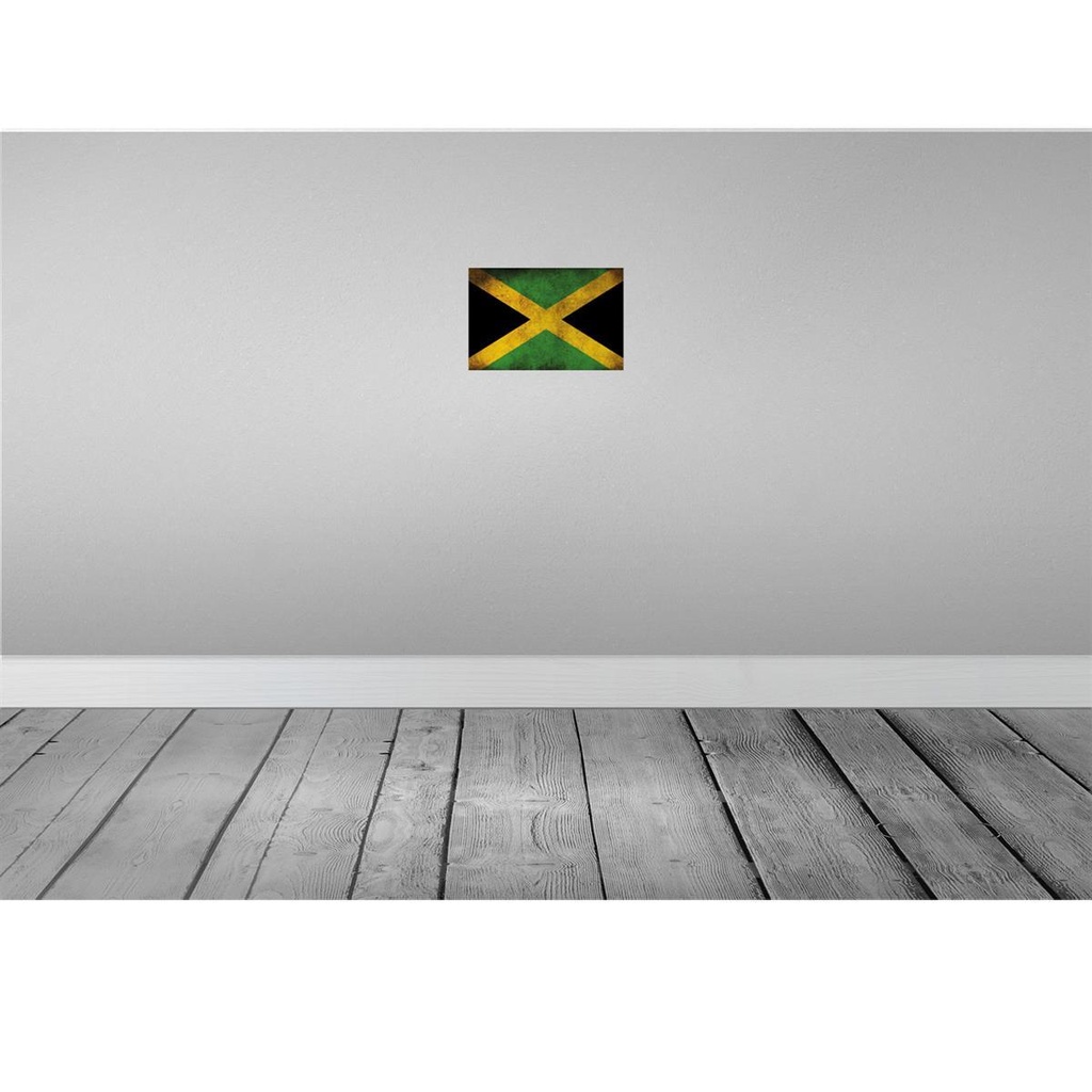 [LA-113530-2030] Blechschild 20x30 cm Jamaika Fahne Flagge Wappen Bild 2