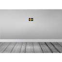 [LA-113531-1812-H] Holzschild 12x18 cm Schweden Fahne Flagge Wappen Bild 2