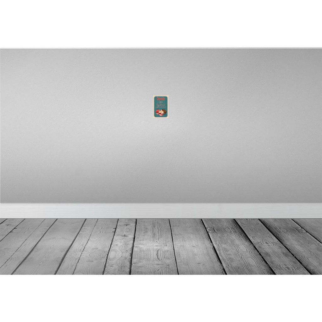[LA-113598-1812-H] Holzschild 18x12 cm Leben ohne ist möglich sinnlos Dekoration Bild 2