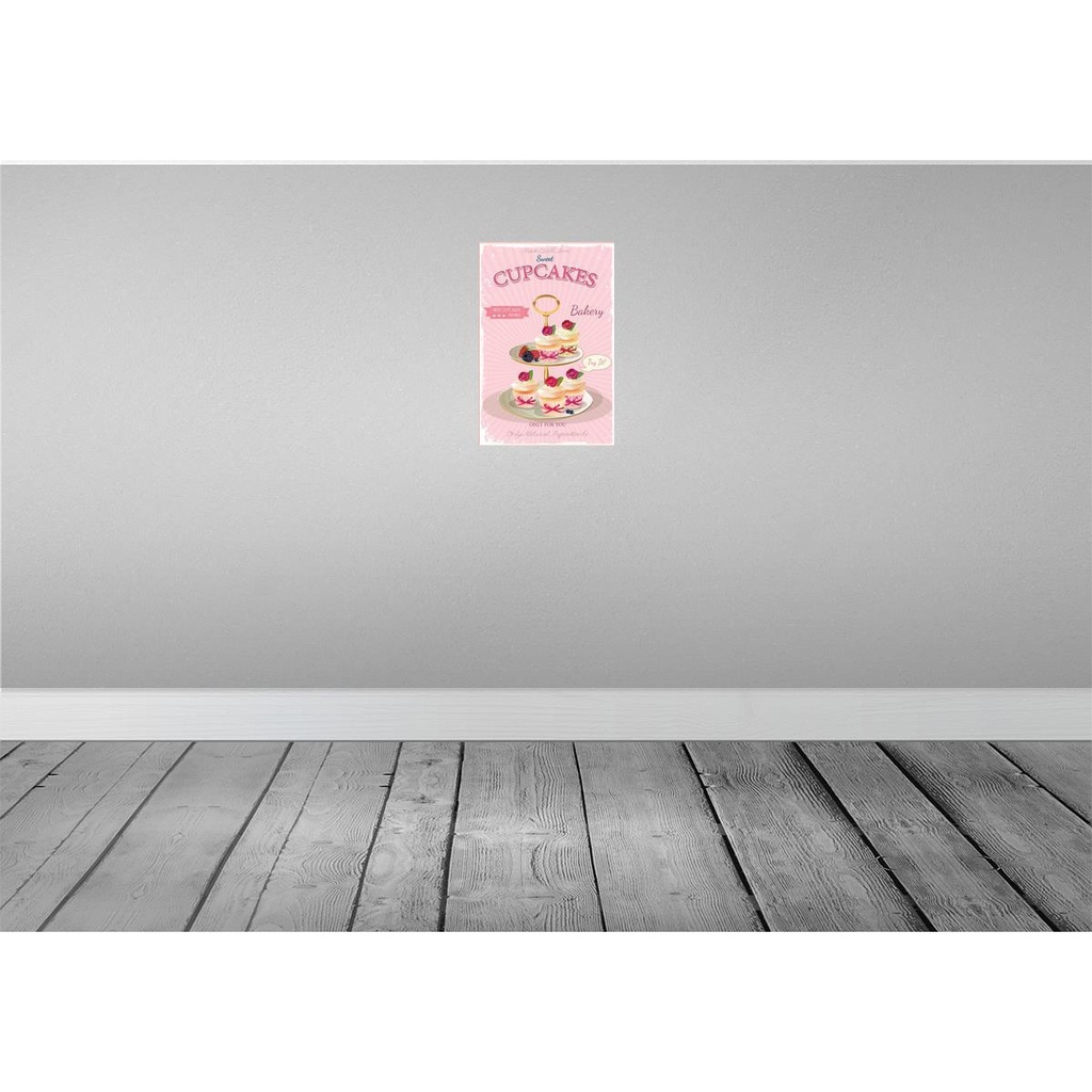 [LA-113602-H] Holzschild 30x20 cm Essen sweet Cupcakes best award Trinken Bild 2