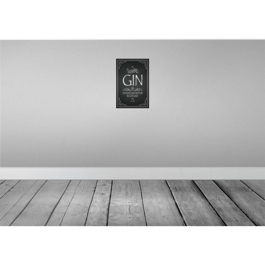 [LA-113713-H] Holzschild 30x20 cm Alkohol Gin best ingredients scotland Bild 2