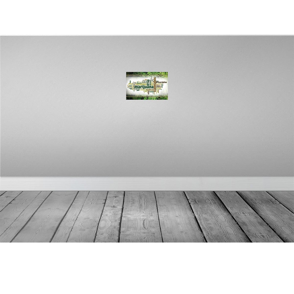 [LA-113721-2030] Blechschild 20x30 cm Cannabis Marijuana therapy pain smoke Bild 2