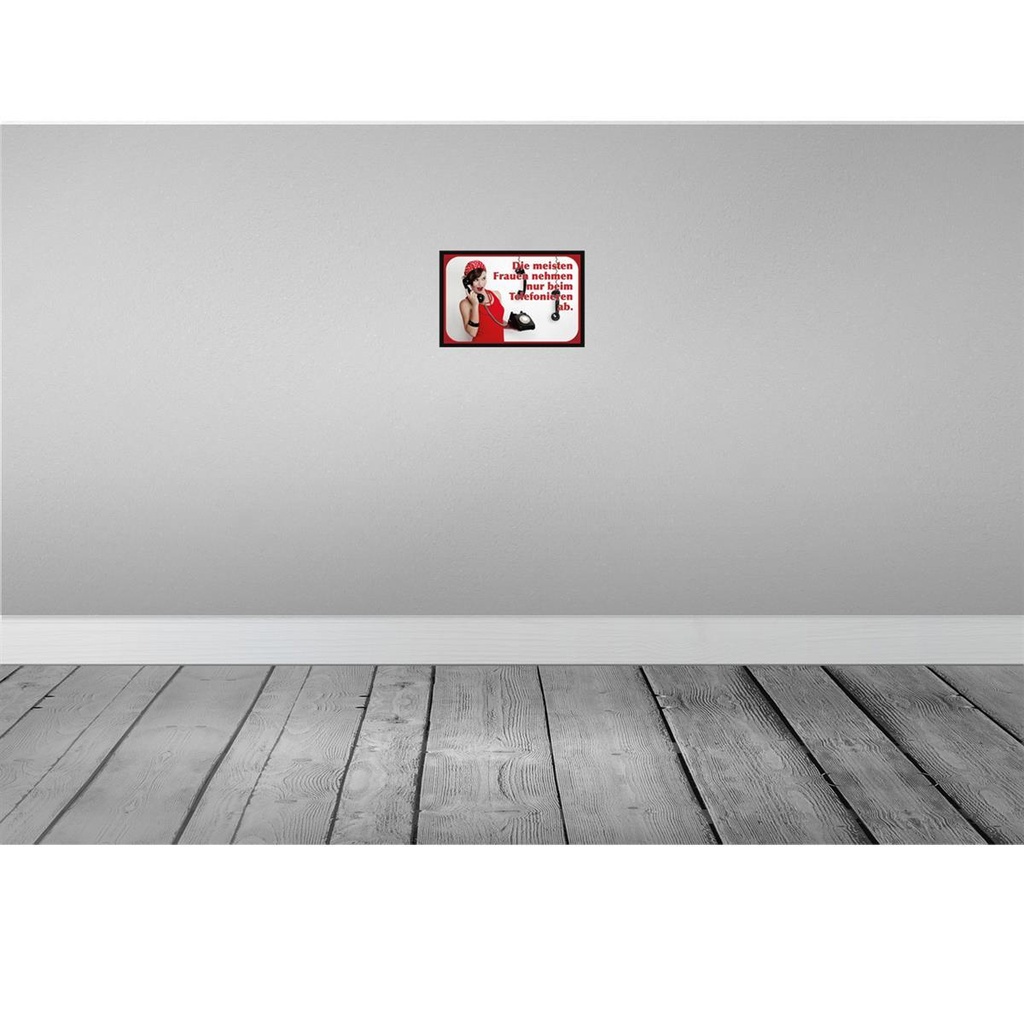 [LA-113727-H] Holzschild 20x30 cm Frauen nehmen ab Telefon Dekoration Bild 2