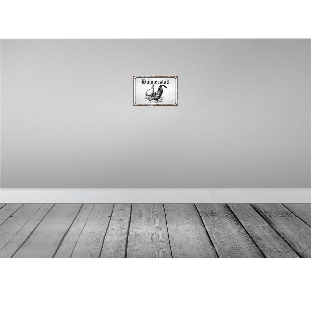 [LA-113813-H] Holzschild 20x30 cm Hühnerstall Hühner Bauernhof Tier Haustier Bild 2