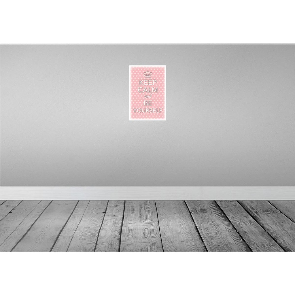 [LA-113827-2030] Blechschild 30x20 cm Keep Calm and be yourself Yoga Bild 2