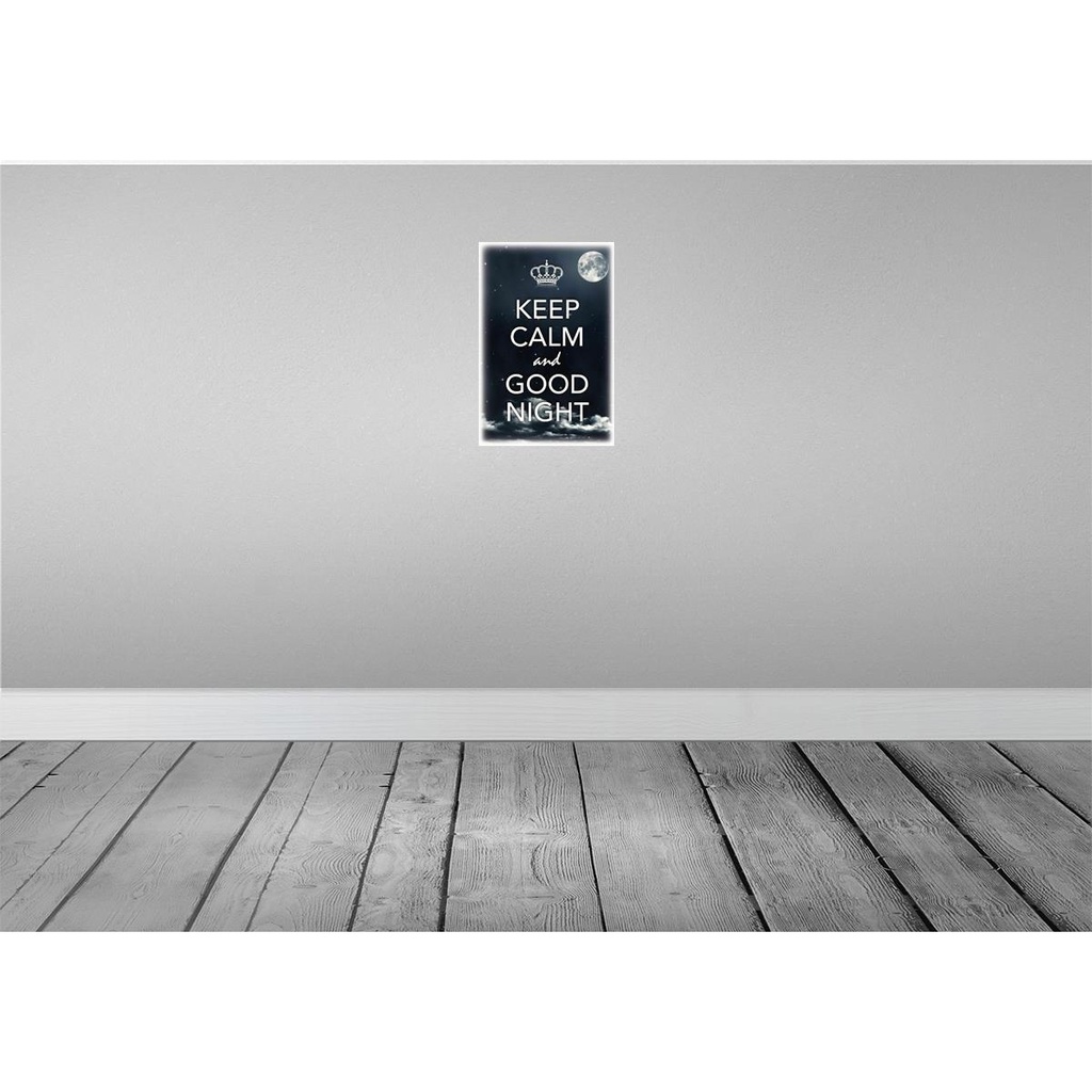 [LA-113835-H] Holzschild 30x20 cm Keep Calm and good night Bild 2