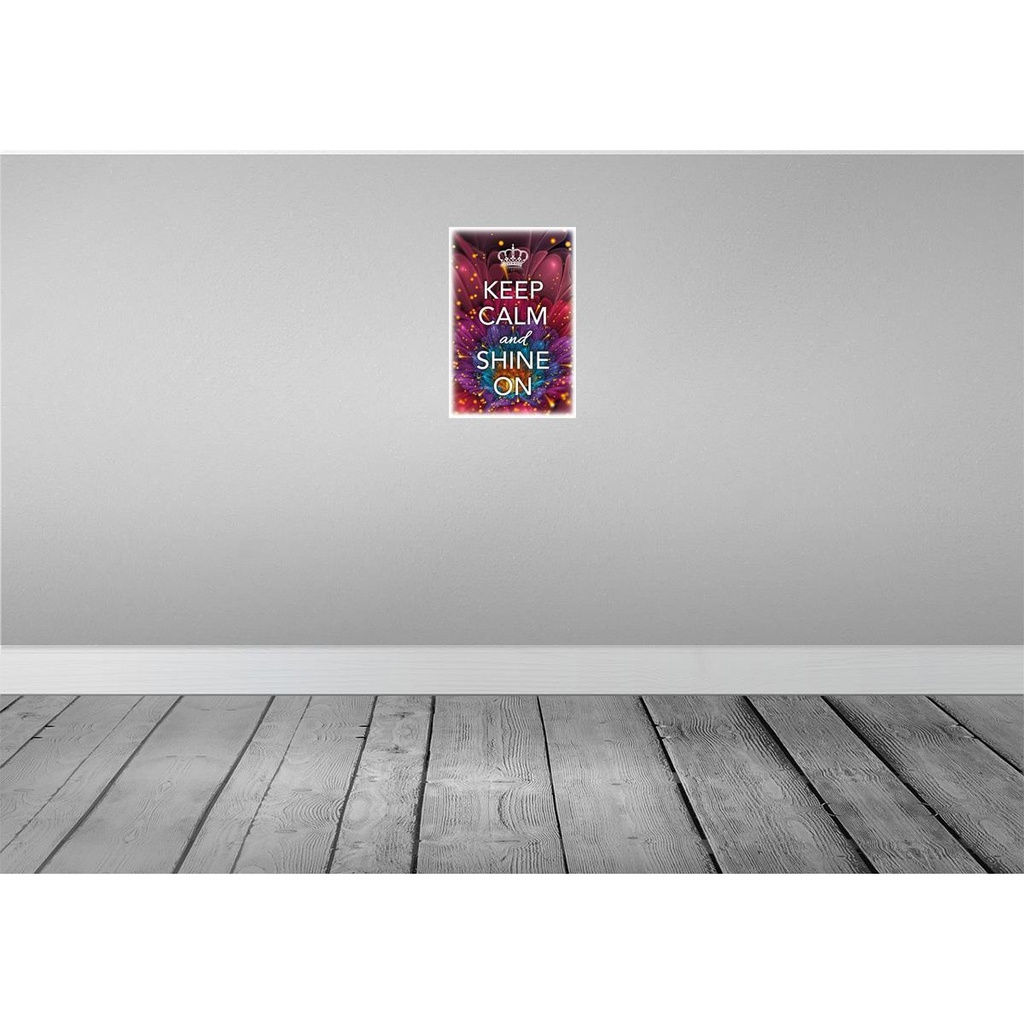 [LA-113840-H] Holzschild 30x20 cm Keep Calm and shine on Bild 2