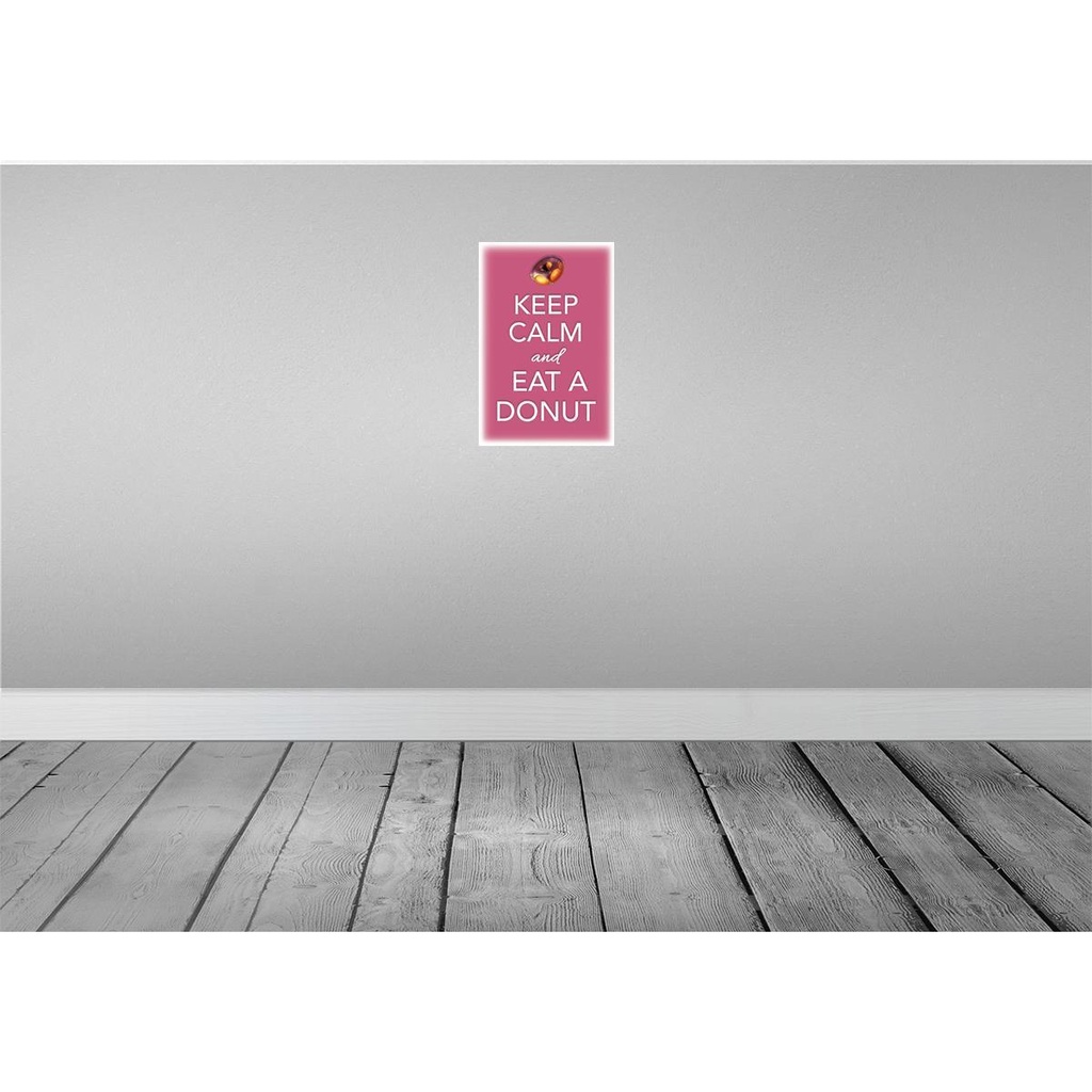 [LA-113844-H] Holzschild 30x20 cm Keep Calm and eat a donut Bild 2