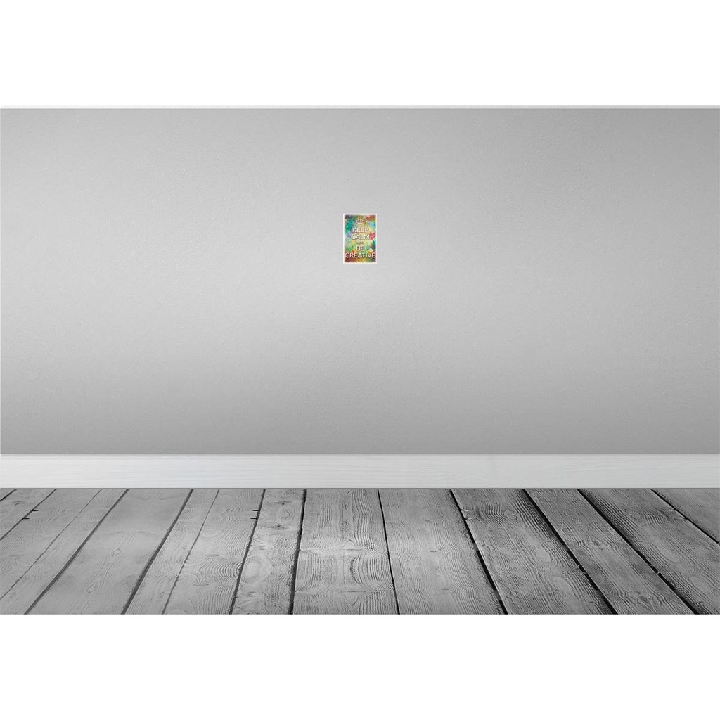 [LA-113853-1812] Blechschild 18x12 cm Keep Calm and be creative Yoga Bild 2